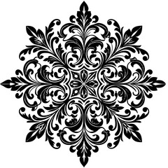 Border Pattern Baroque Vintage Motif