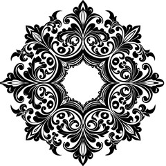 Border Pattern Baroque Vintage Motif