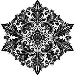 Border Pattern Baroque Vintage Motif