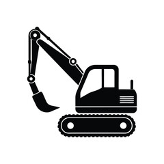 Construction vehicle heavy machinery art Vector illustration
