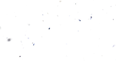 Colorful Confetti against a White Background Tranparent BG Confeti. Confetti partical isolated background. 3d Rendering Transparent Confetti. Confetti Celebrations Party Background Design.