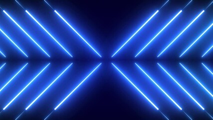 Neon light blue background glowing lines in vibrant colors, dynamic and futuristic appearance. - Powered by Adobe
