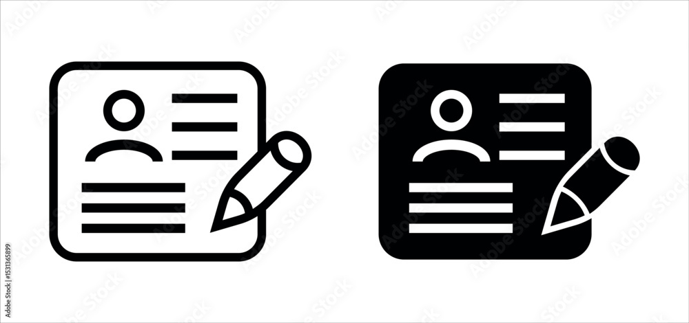 Poster edit profile icon. profile page edit icon. user profile page edit symbol. user profile edit png and 