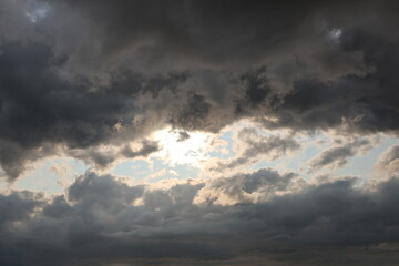 sun rays and clouds background
