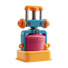 Retro Juice Press Machine 3D Render.