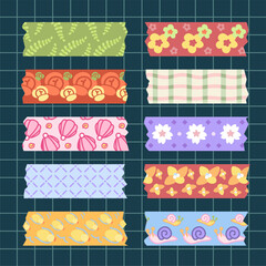 a collection of washi tape for your decorative journal
