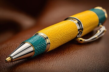 Close-up of a luxurious pen