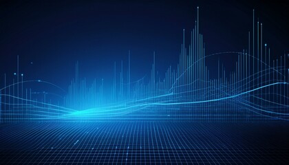 background of grid line financial concept