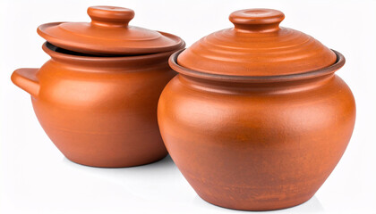 Pair of  Terracotta Clay Pots