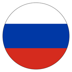 Fototapeta premium flag of Russia circle
