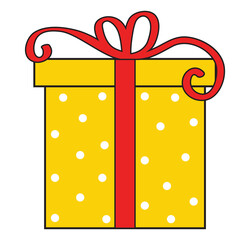 Gift Box Icon Set. A collection of simple cute colorful gift box icons with ribbon. Perfect for holiday designs, celebrations, and UI elements. High-quality vector illustration. Eps 10