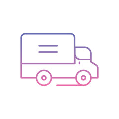 Truck Icon vector stock illustration