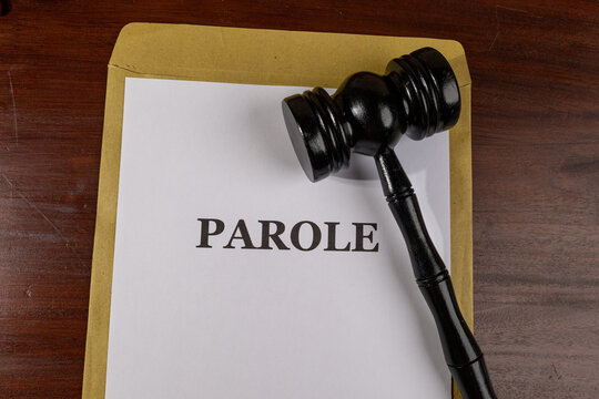 Parole Title on Legal Documents Set on Desk &ndash; Legal Concept