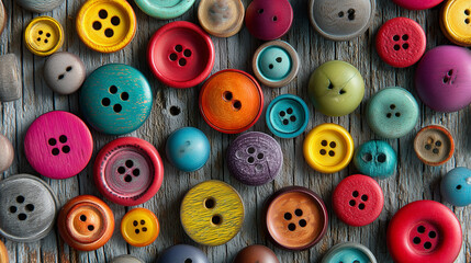 Fototapeta premium colorful buttons on a white background
