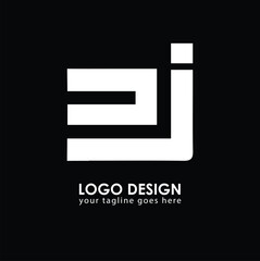 DJ DJ Logo Design, Creative Minimal Letter DJ DJ Monogram