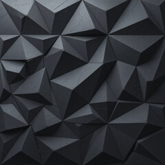 Fototapeta premium Abstract dark grey geometric triangular background