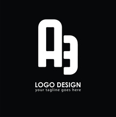 AB AB Logo Design, Creative Minimal Letter AB AB Monogram