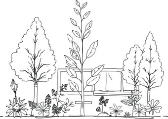 vector illustration of a tree