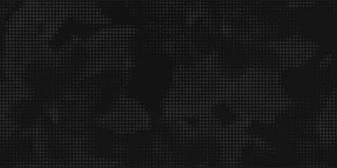 Carbon background. Dark geometric texture. Futuristic metal design for banner, poster or website. Realistic composite material. Black metal cells. Vector illustration.