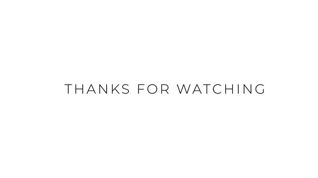 Thanks for Watching In White glitch