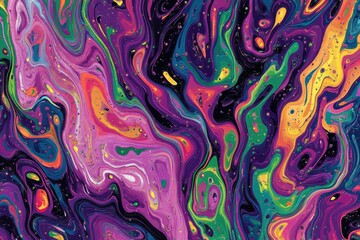 Obraz premium Abstract swirling colors, vibrant and dynamic