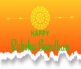 Happy Raksha Bandhan and Bhai dooj with nice creative wallpaper background. abstract vector illustration design