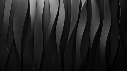 Obraz premium Dark Gray Wavy Abstract Background Texture black