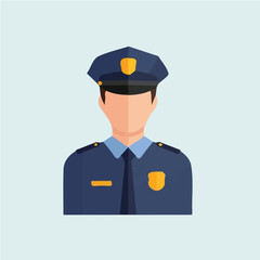 Police vector for motion graphics