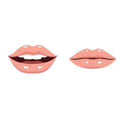 Vector design of lips in different poses