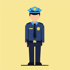 Police vector for motion graphics