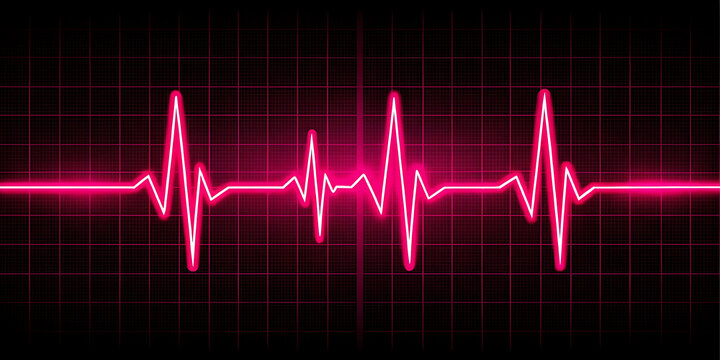 Heartbeat ekg medical lifeline pulse rhythm cardiology health concept