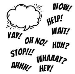 Emotional Speech Bubbles: Expressive Cartoon Phrases for Communication, Comics, and Creative Design Inspiration