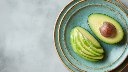 avocado cut in half