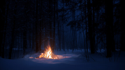 fire in the forest