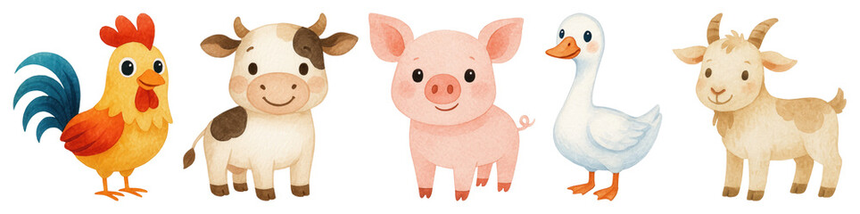 Fototapeta premium PNG Cute cartoon pig illustration., transparent background