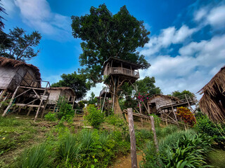 A nice scenery of a tribal community of bangladeshi tribal reason