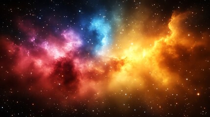 Colorful space nebula