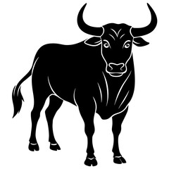 Redbulls vector Silhouette on white baclground