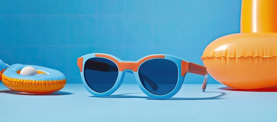 Summery Sunglasses and Inflatable Pool Toy