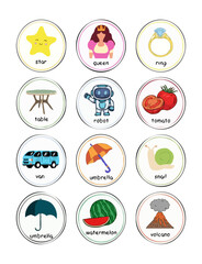 Alphabetical Picture Cards for Kids