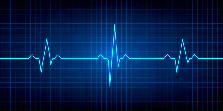 Heartbeat ekg pulse medical cardiology health rhythm lifeline vector