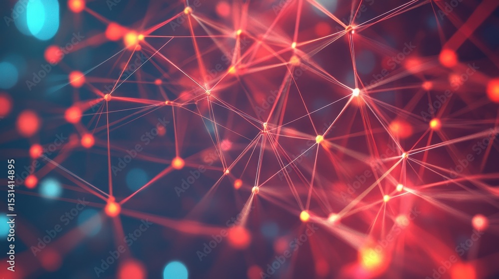 Poster an abstract visual representation of the interconnected network of allied health services, showcasin