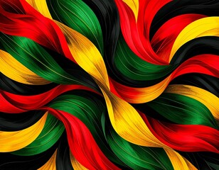 Resilient Flow: Symbolic Abstract Art in Bold Hues