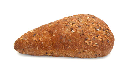 Stack grain bread isolated on white background