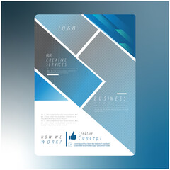 Modern corporative flyer template