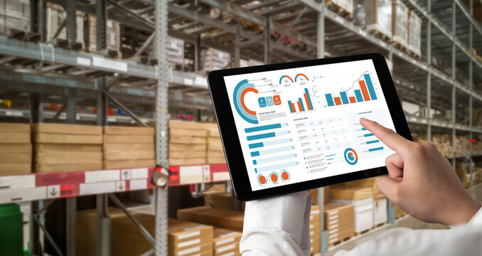 Business data dashboard provide business intelligence analytic for marketing strategy planning snugly with big data set to analyze customer demands and foreseeing business future