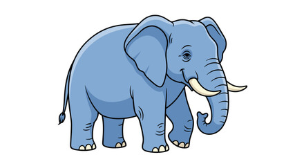 Fototapeta premium The Enormous African Elephant Gray Skin Animal Kingdom Jumbo Mammal Nature Wildlife