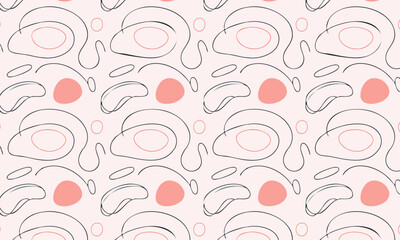 Elegant minimalist abstract seamless vector pattern