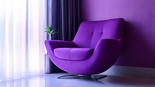 Purple modern designer chair f30e  A7FF5