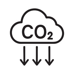 Carbon Dioxide Emissions from Cloud, Climate Change Concept